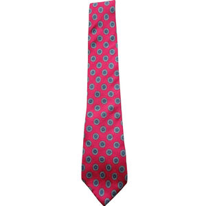 Mario Valentino Men's All Silk Fabric Woven Tie 3.5" Width 60" Length Excellent